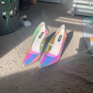 Holographic stilettos Size 8